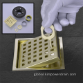 Square Gold Floor Drain Stainless steel square gold Floor drain Supplier